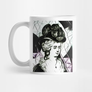 Frances Burney Black and White Portrait | Frances Burney Artwork 7 Mug